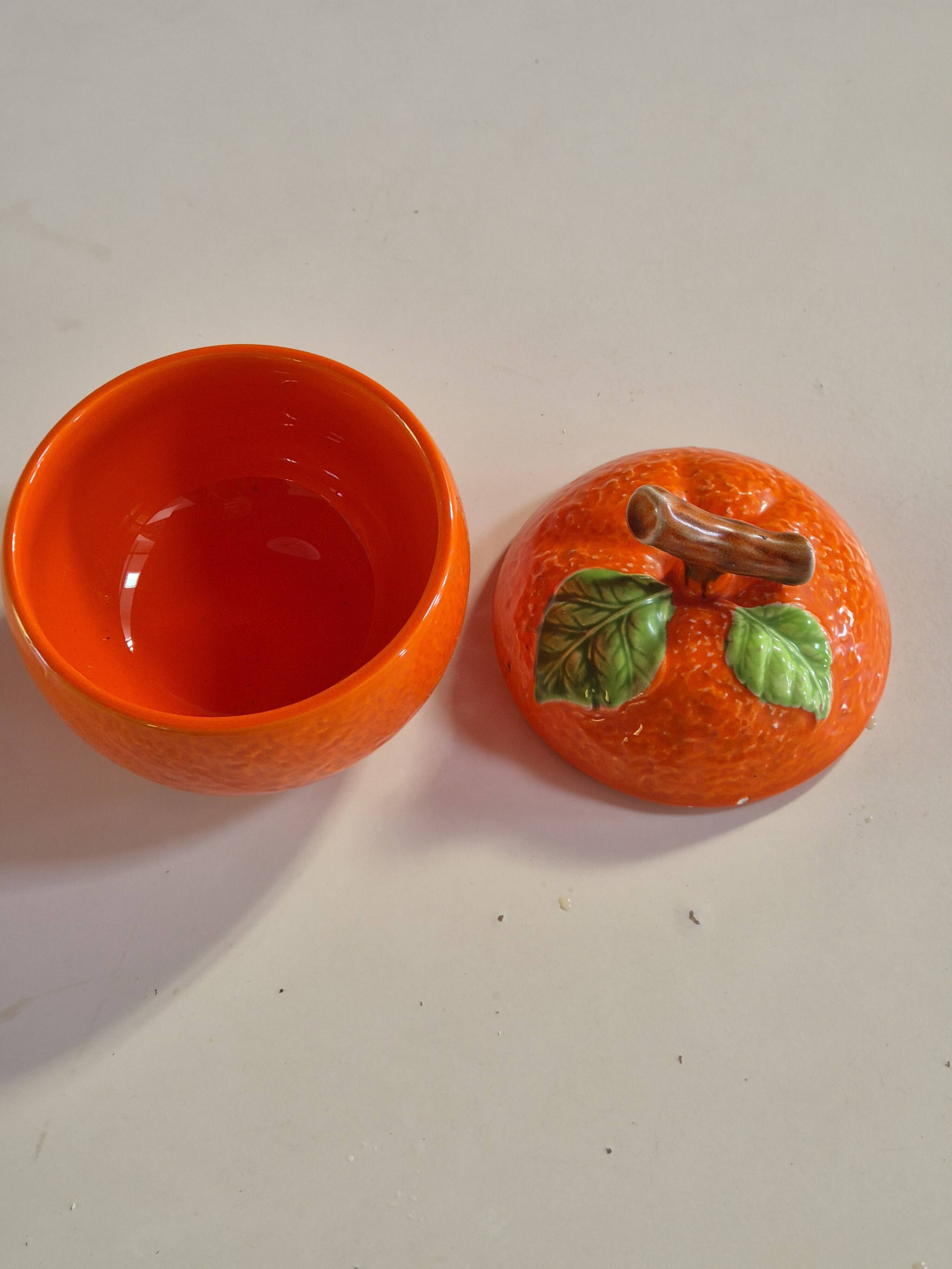 retro vintage orange slip box