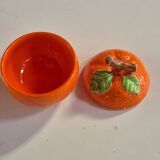 retro vintage orange slip box