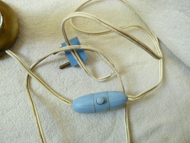 Lamp foot molded glass and brass