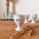 Eggcups porcelain
