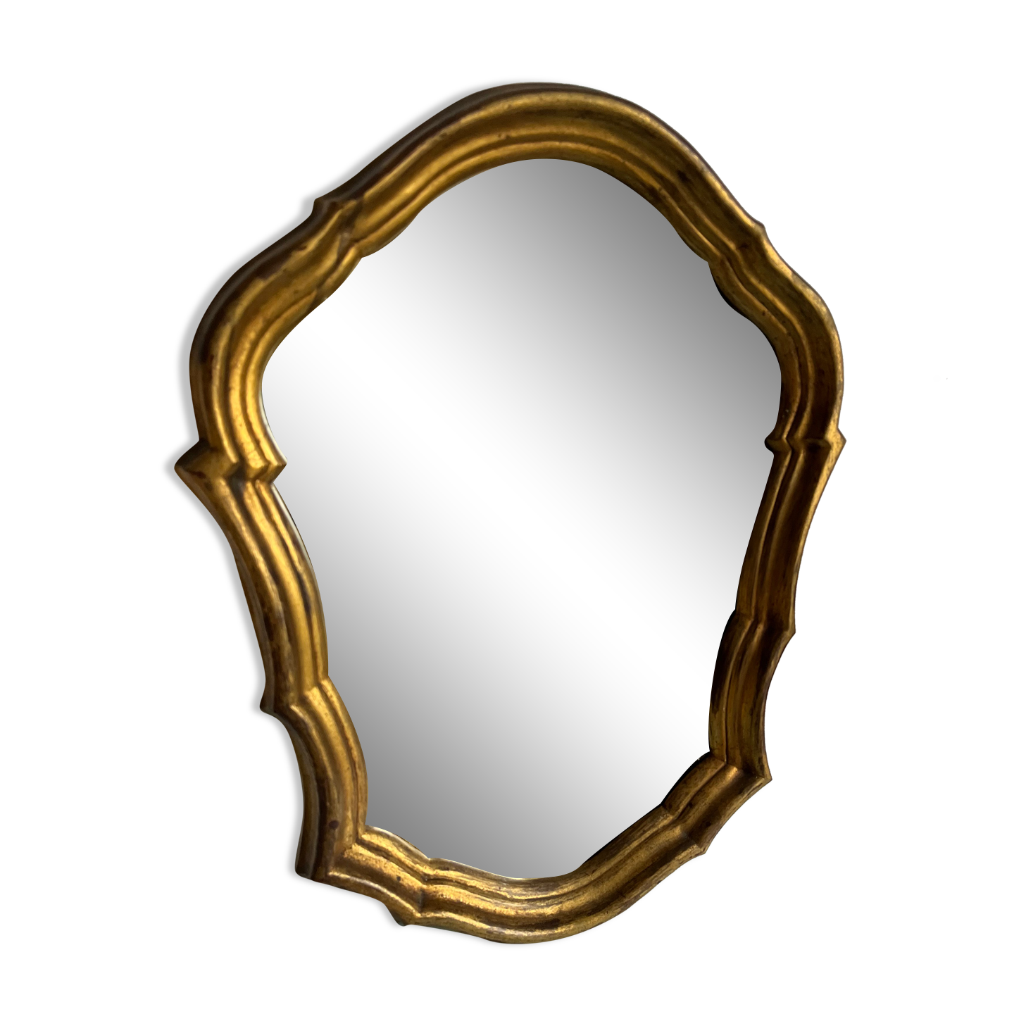Old gilded mirror, 44x33 cm