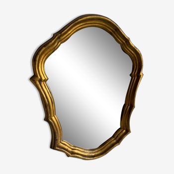 Miroir doré ancien, 44x33 cm