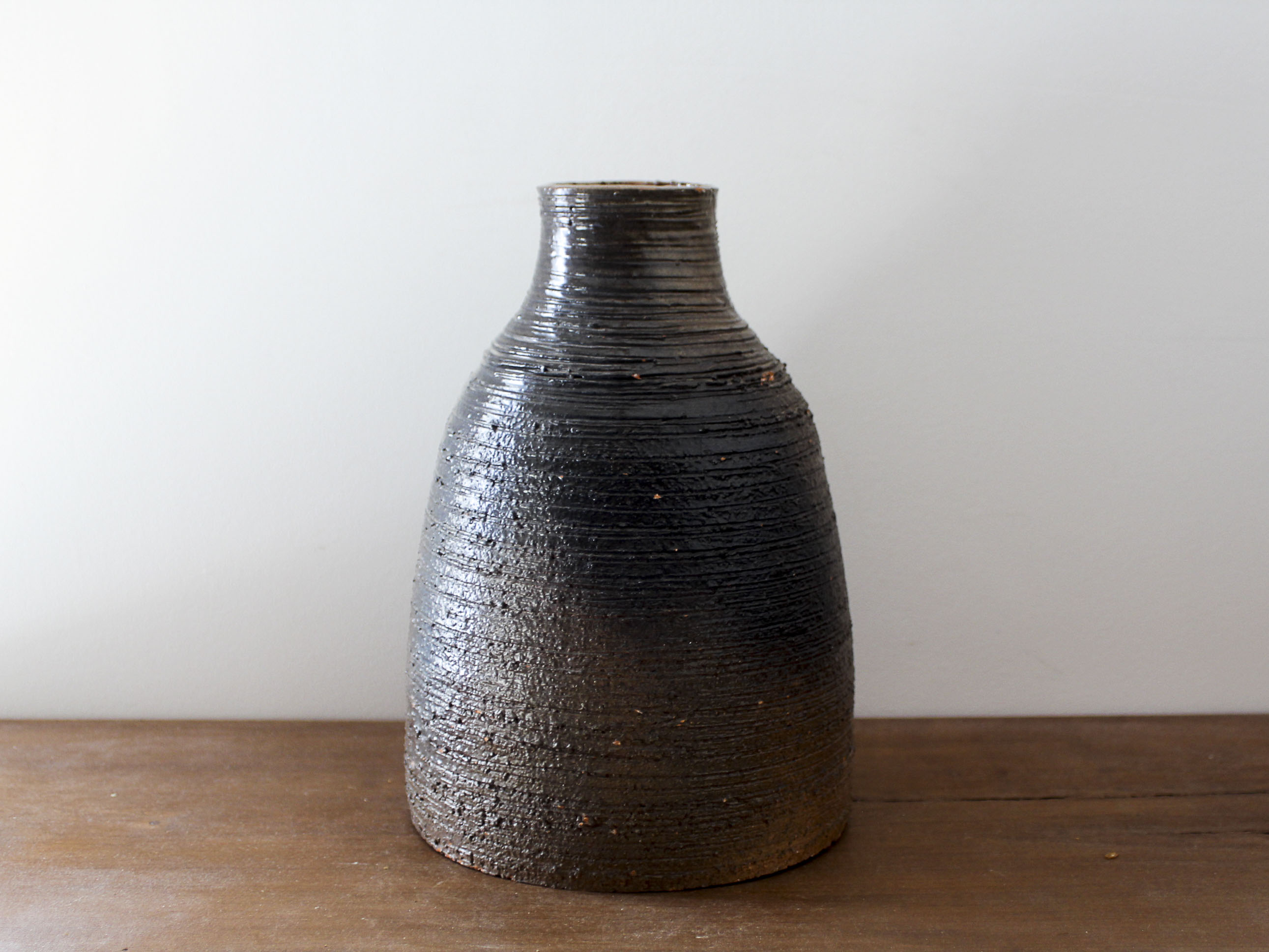 Glazed terracotta vase