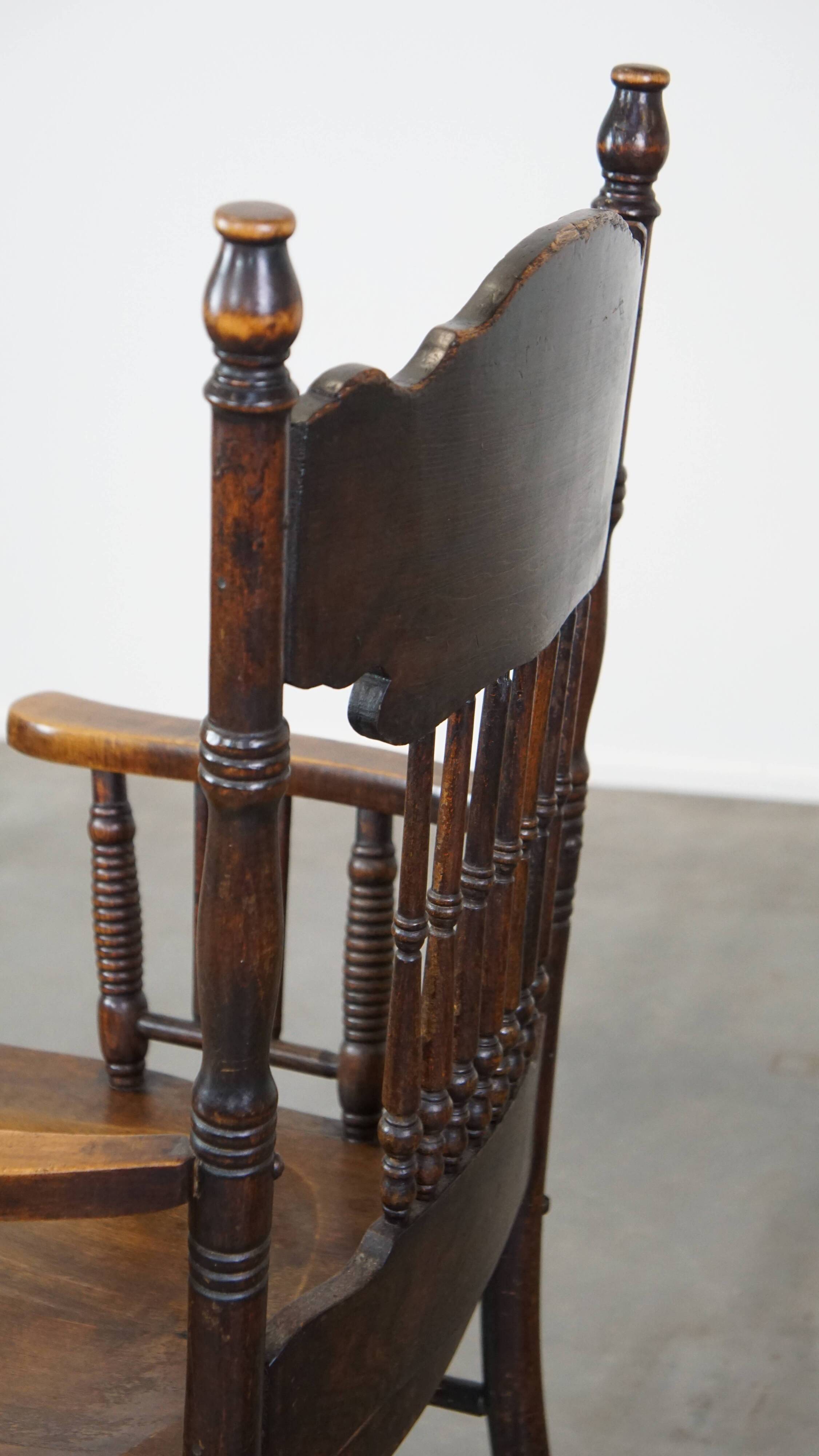 Antique English spindle chair