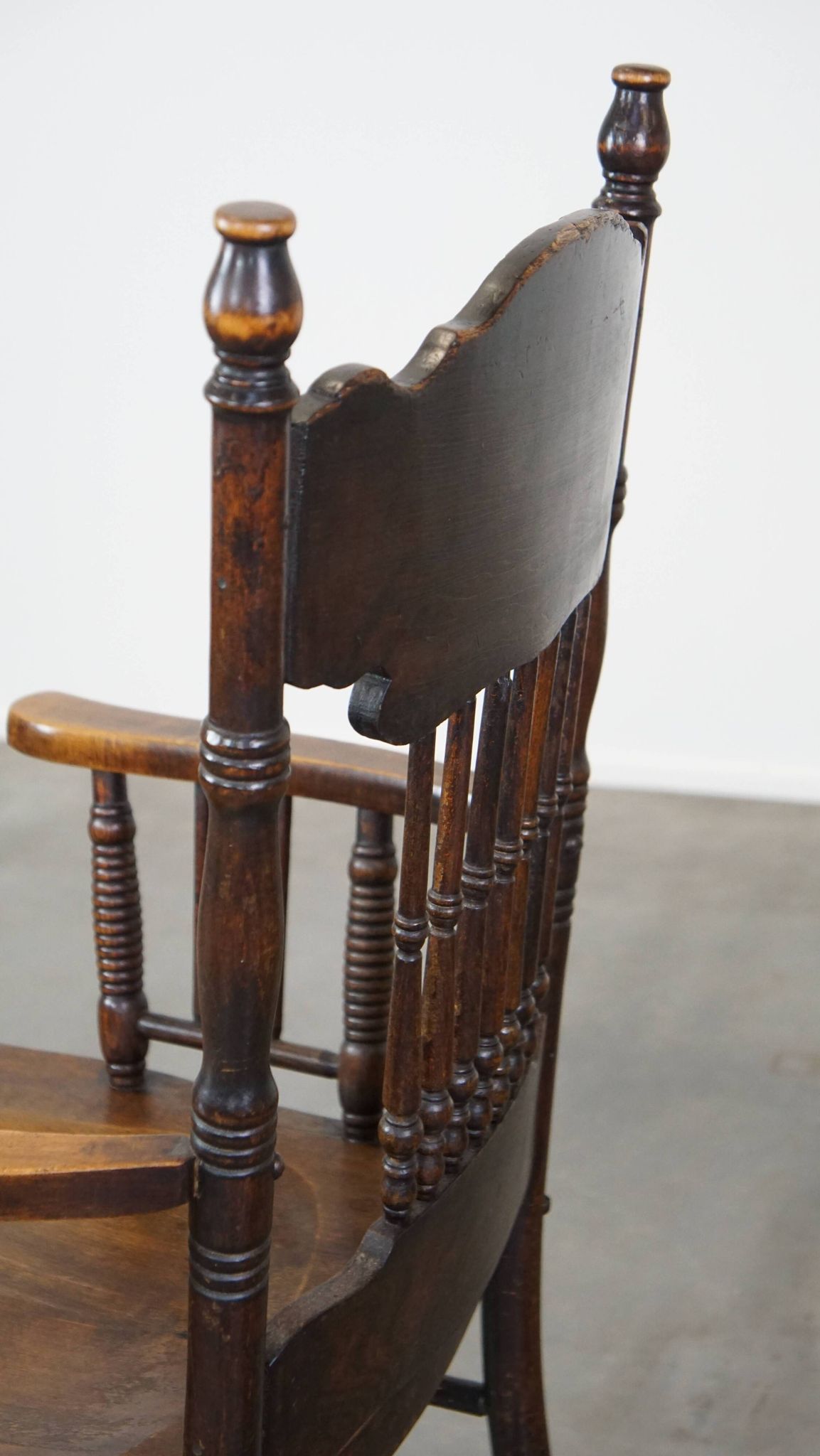 Antique English spindle chair