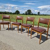 Set of 4 vintage Scandinavian chairs