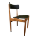 Chaise scandinave des années 60 en palissandre massif 