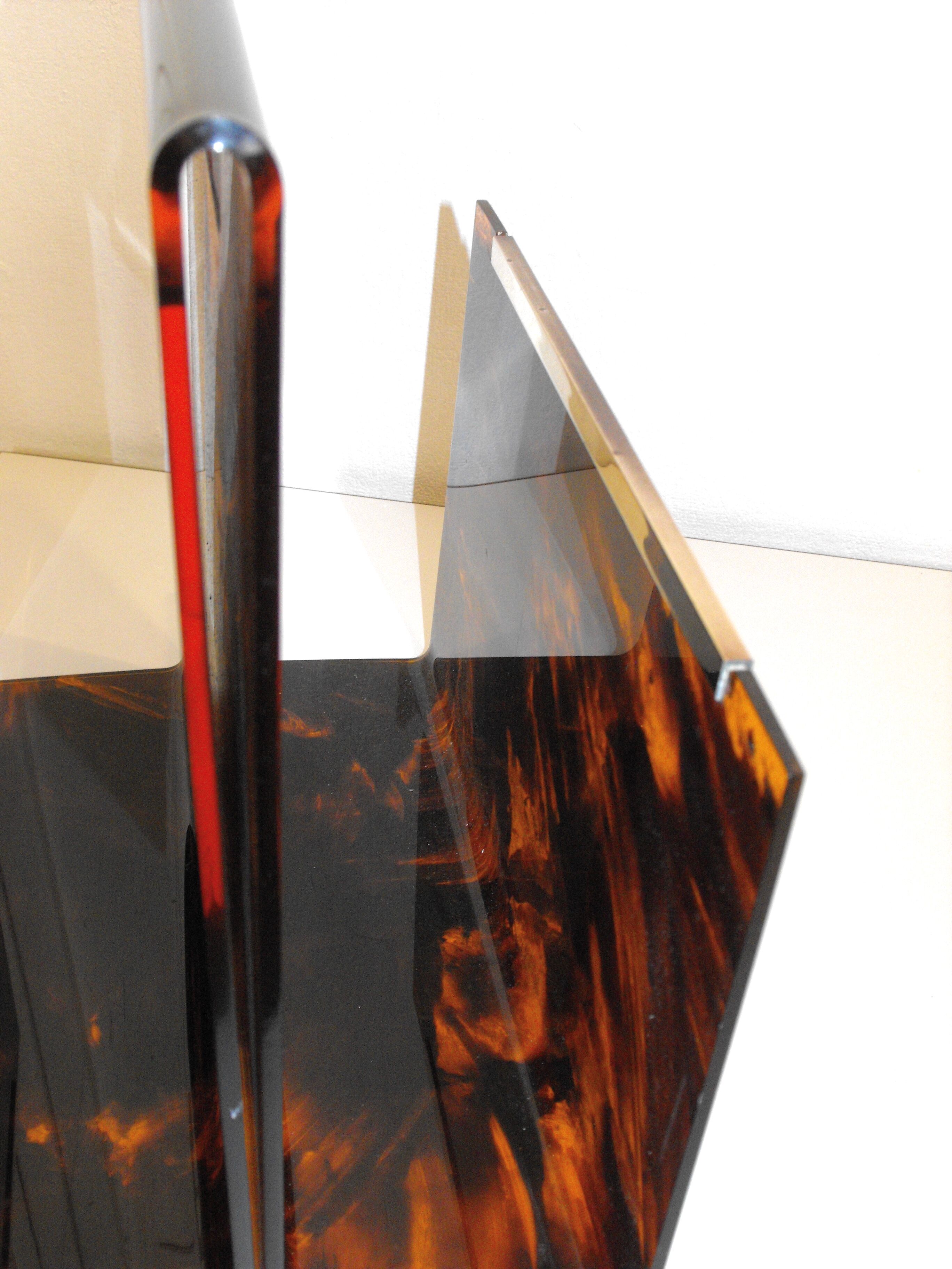 Magazine holder 70s plexiglas