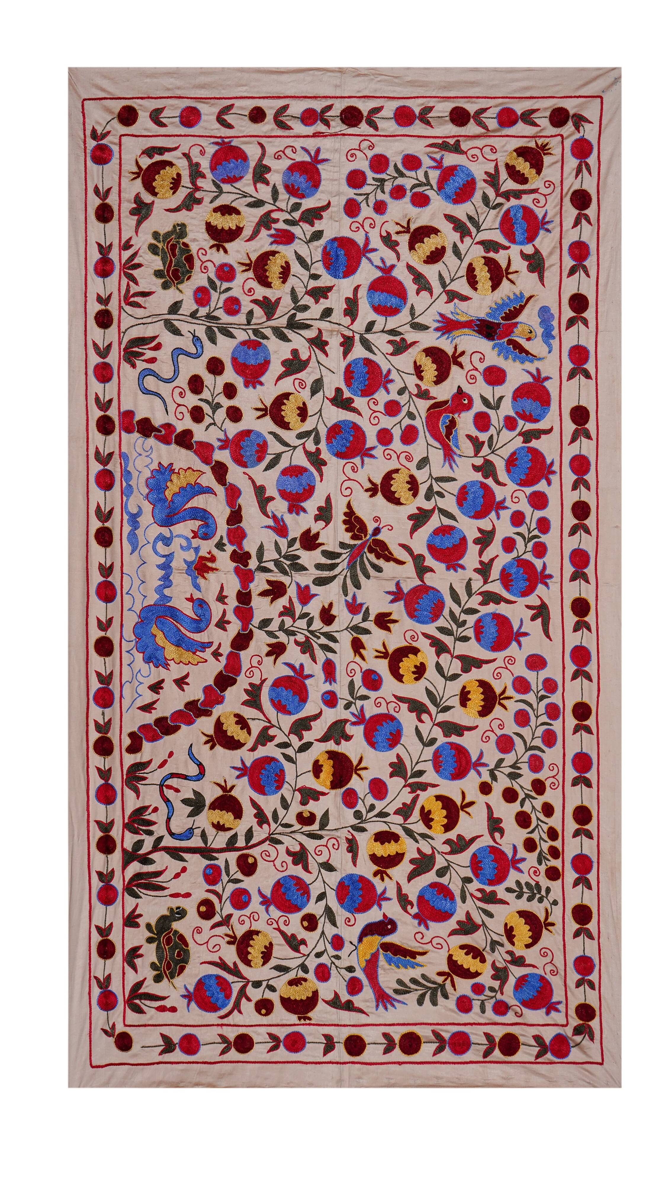 Hand-knotted rug, vintage Turkish rug 104x185 cm