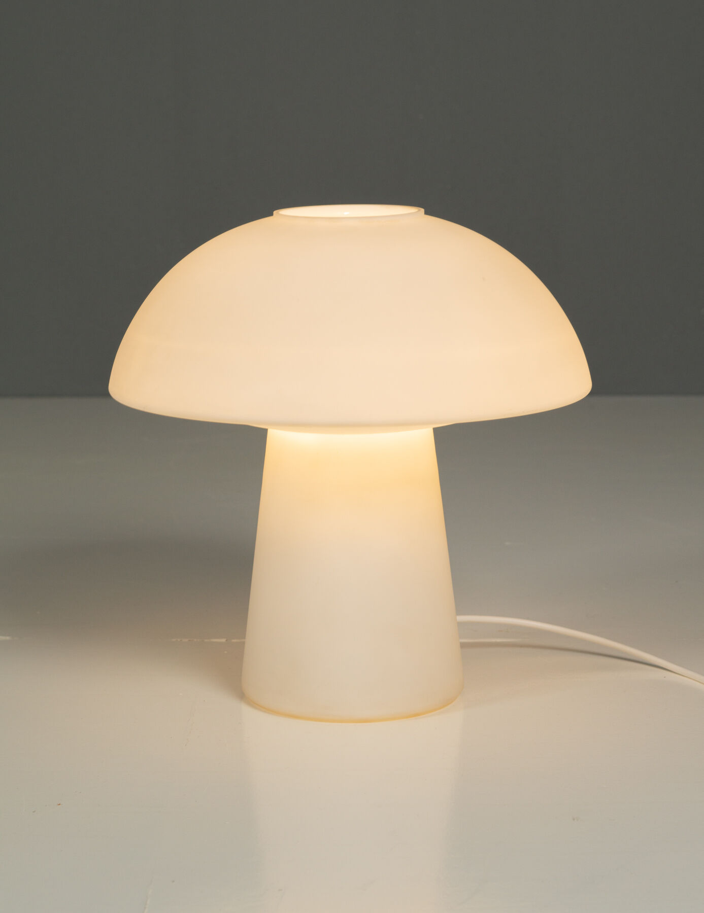 Glashütte Limburg model 6276 large mushroom lamp 1970'S