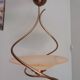 Ceiling lamp suspension brand CVL model cavaillon glass and brass