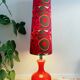 Large retro 70s opaline lamp