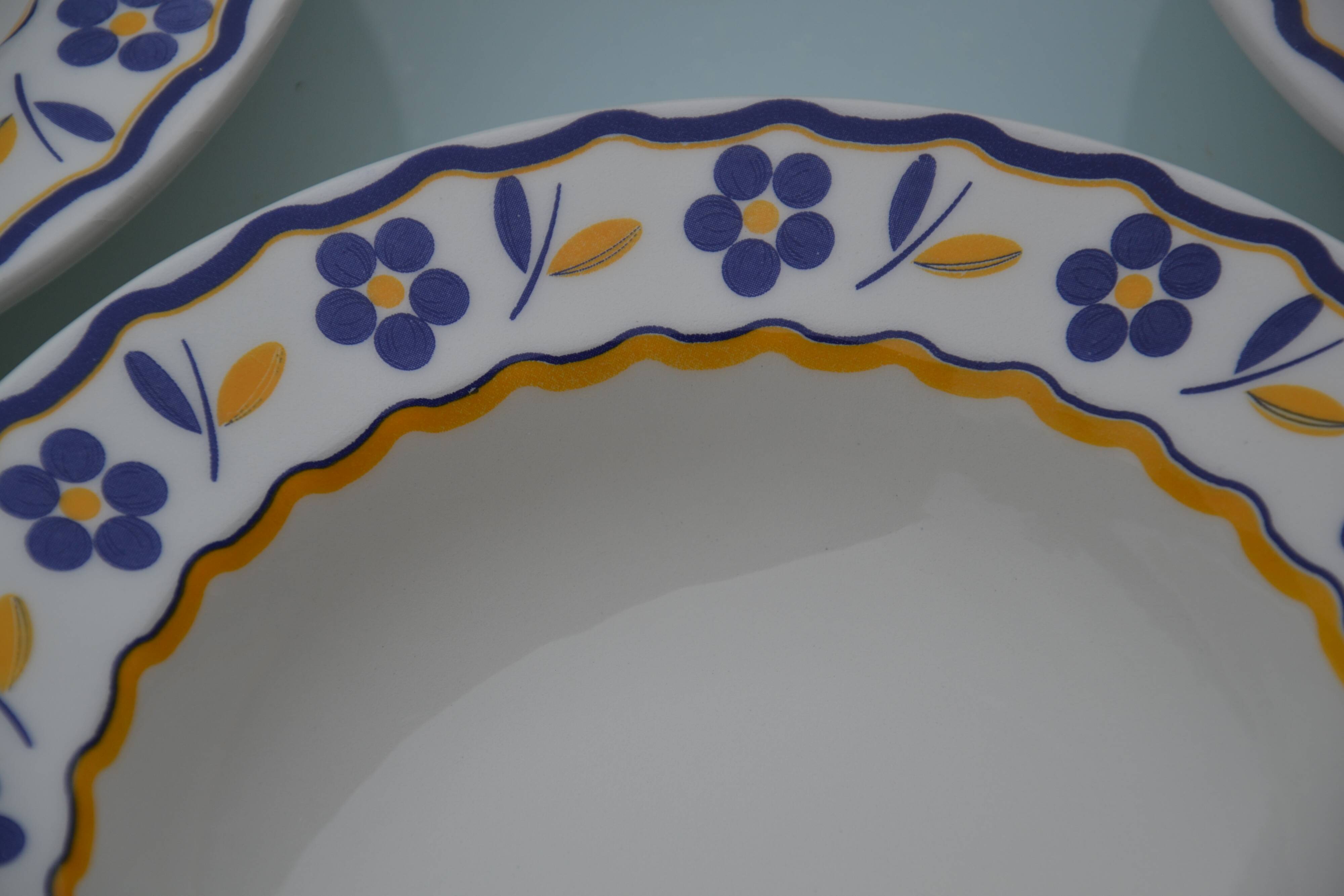 6 Ceraminter Italy soup plates