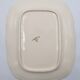 Rectangular dish with edged edge in Sarreguemines earthenware model Ivory
