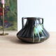 Thulin Airain flamed stoneware vase with handles, Belgium, Art Deco period