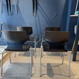 Ensemble de 4 chaises Pagholz Flototto wenge et chrome 1970 Allemagne