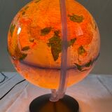 Luminous world map