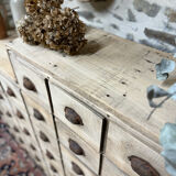 Magnificent wooden workshop cabinet.