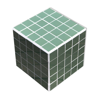 Cube side table - ceramic tiles