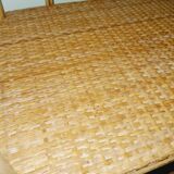 Table de chevet en rotin vintage 60'