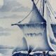 Marine decorative dish of the 30s by Saint-Amand