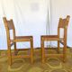 Set of 4 chairs Maison Regain in leather and solid elm.