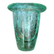 Crackle crystal vase, attributed to Daum Nancy