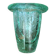 Crackle crystal vase, attributed to Daum Nancy