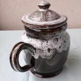 Enameled stoneware coffee pot
