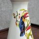 Finely hand-painted porcelain vase with toucans, circa 1950