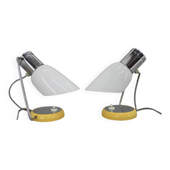 Paire de lampes de table des années 1960 par Drupol, Tchécoslovaquie