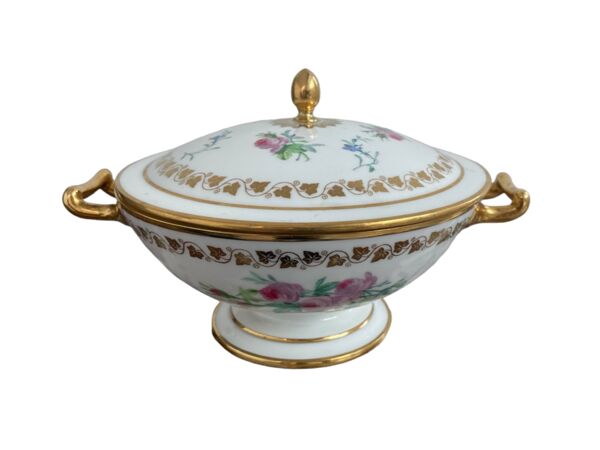 Antique, drageoir, porcelaine de Sèvres, Manufacture Royale, XIXème, époque Louis-Philippe