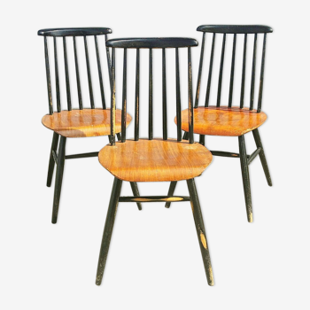 3 fanett chairs by IImari Tapiovaara
