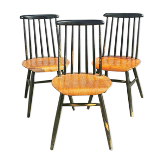 3 fanett chairs by IImari Tapiovaara