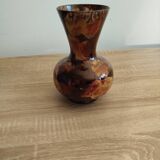 Vase vintage en céramique marron