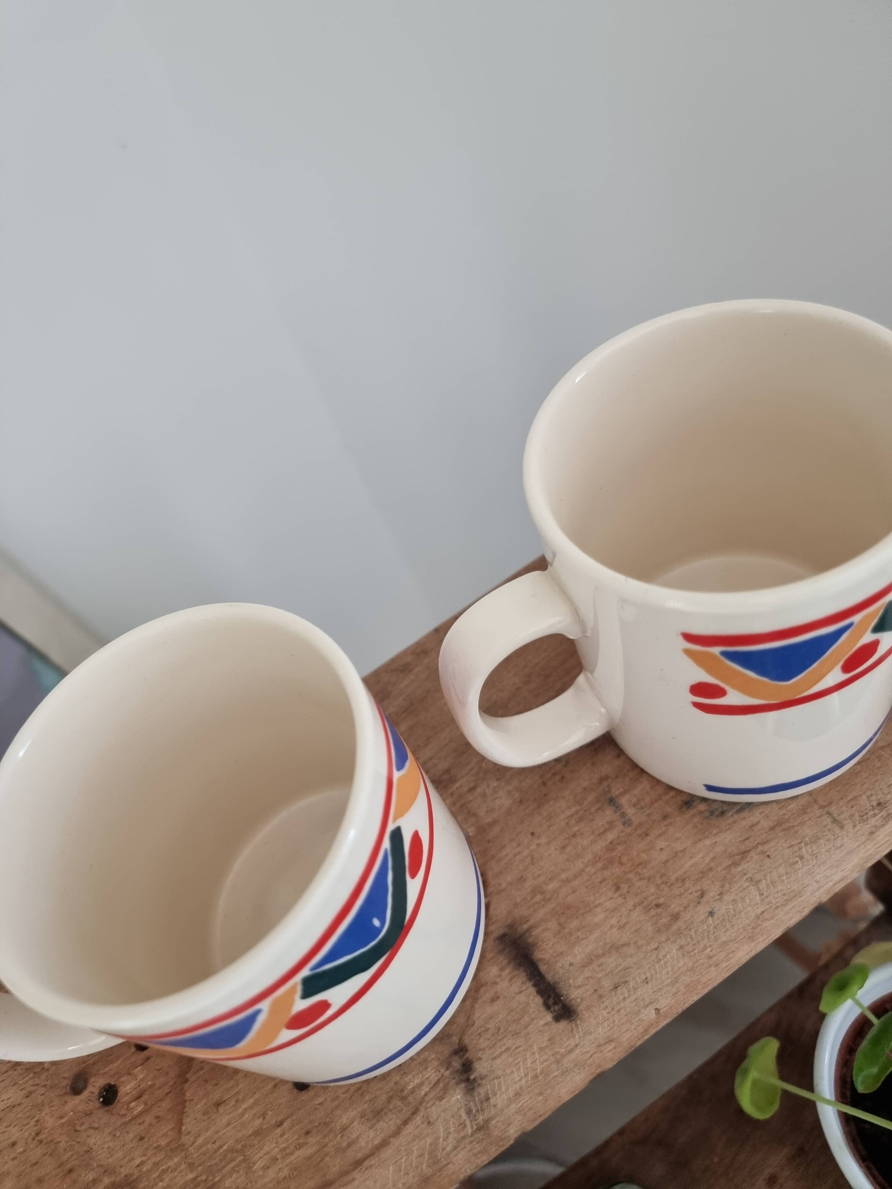 Duo de 2 tasses vintages Mobil