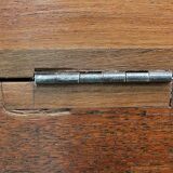 Massive ash chest and iron handles - mid-19th century