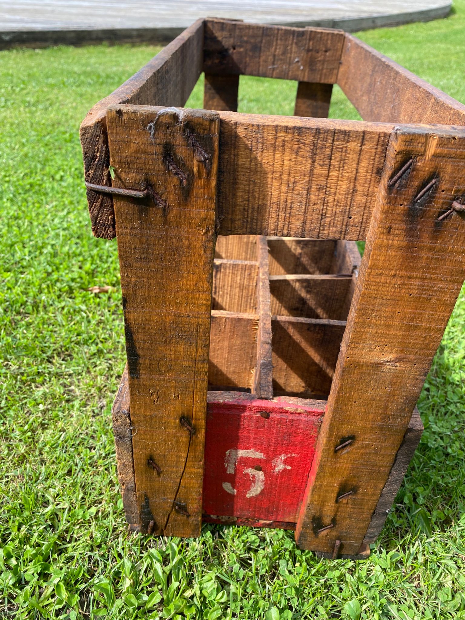 Old bottle rack