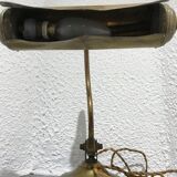 Lampe de bureau de notaire année 30 en laiton