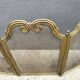 Antique brass fireplace screen from the 1920s, 4-panel fireplace screen