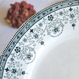 Mismatched antique ironstone earthenware plates