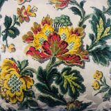 Housse coussin en tissu ancien