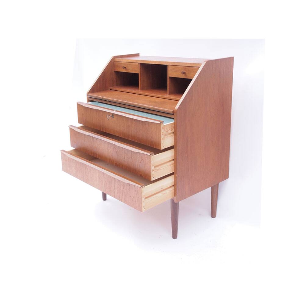 Secretaire bureau scandinave danois vintage