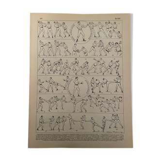 Lithography engraving boxing from 1897
