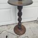 Turned wooden floor lamp – in the style of Charles Dudouyt art deco