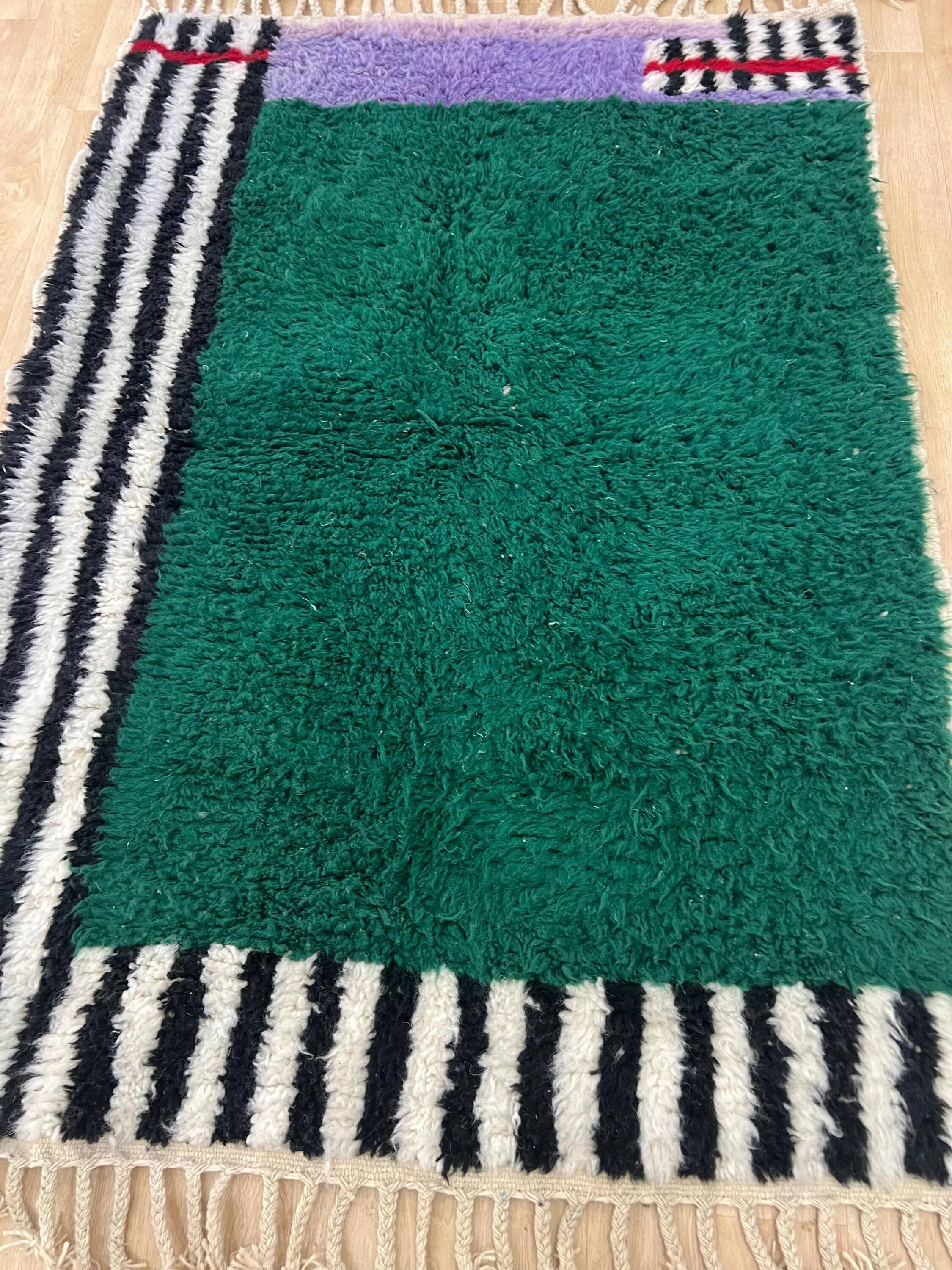 Traditional handmade carpet 250cm x 150cm Moroccan