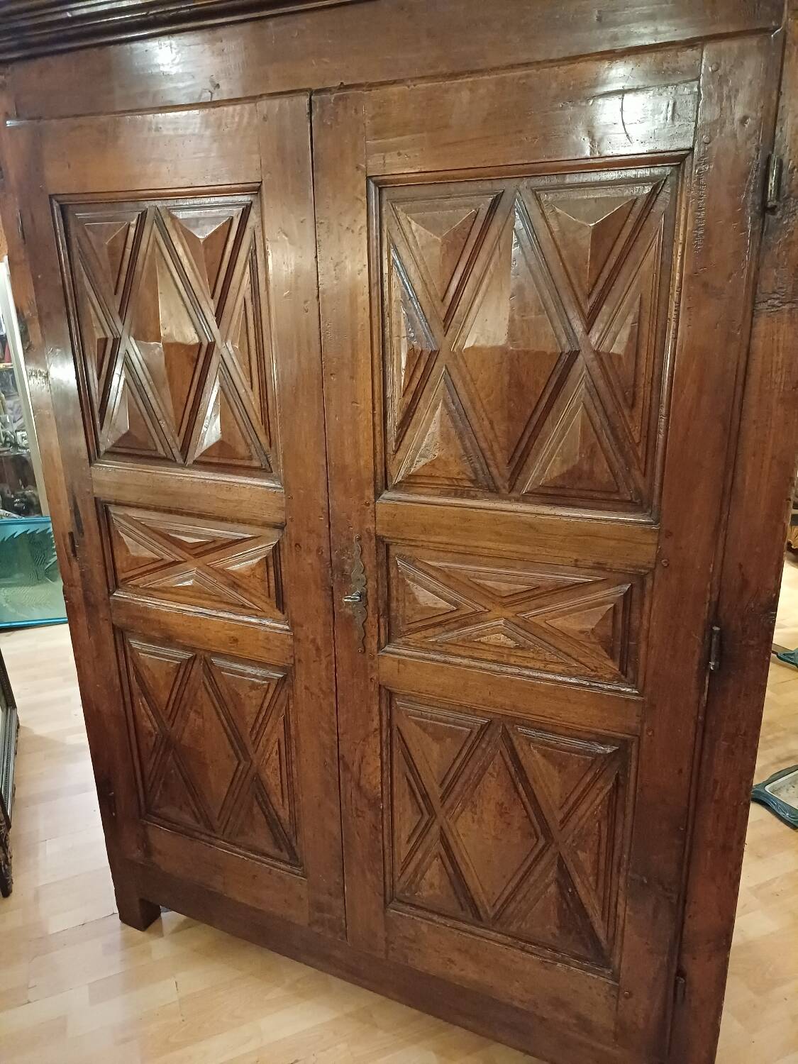 Small 17th century Louis 13 wardrobe