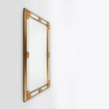 Large 20th century decorative Vintage gilded mirror, Belgium