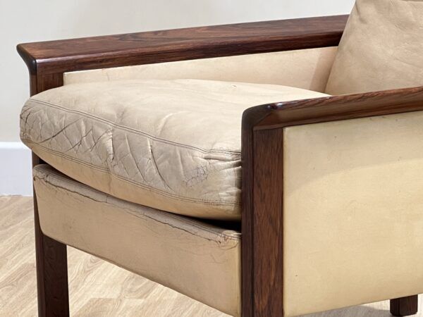 Hans Olsen rosewood chaise longue