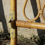 Pair of rattan headboards